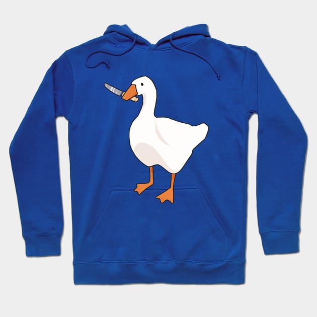 Goose with a knife Hoodie by KamyShek89